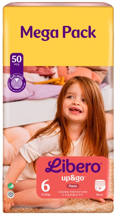Libero Up&Go Str.6 Mega Pack 50stk