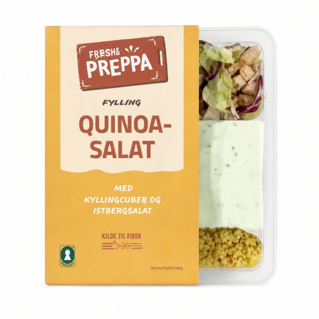 Quinoa-Salat Kylling 350g Ferdig Preppa