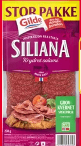 Salami Siliana Stor Pakke Grovkvernet 250g Gilde
