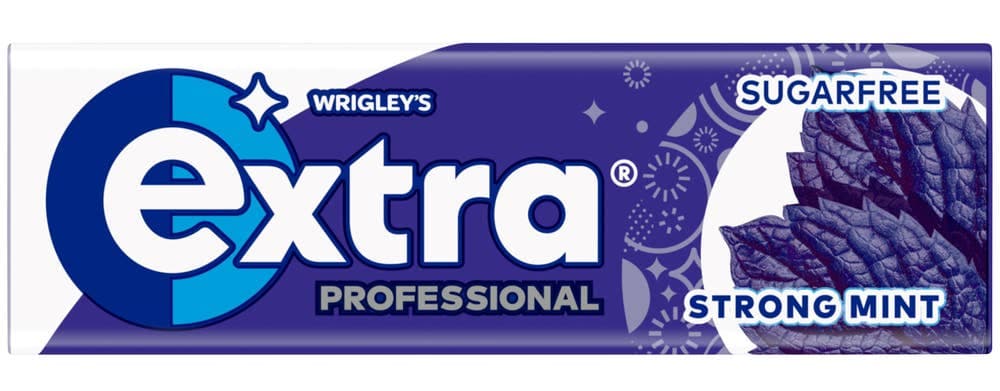 Extra Professional Strong Mint 10 stk, sukkerfri, 14 g
