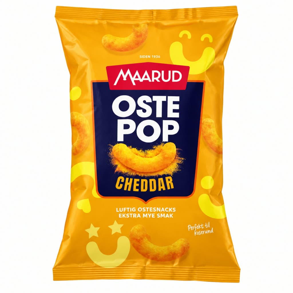 Ostepop Extra Store Cheddar 140g Maarud