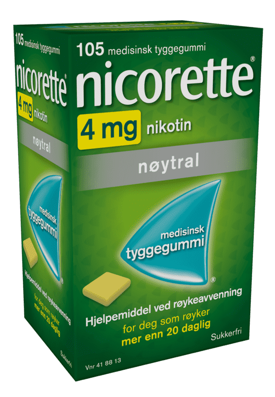 Nicorette Tyggegummi Classic 4mg 105stk