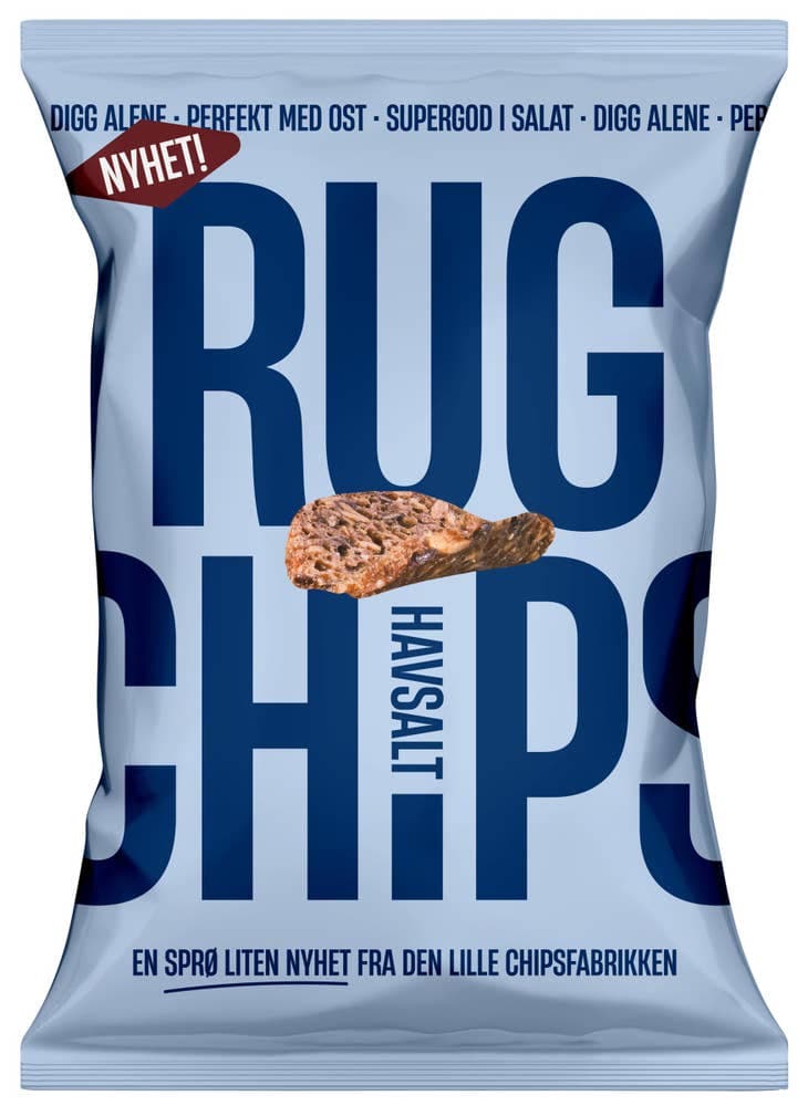 Rugchips Havsalt 120g Den Lille Chipsfabrikken