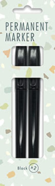 Permanent Marker 2pk Backemarks