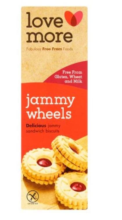 Jammy Wheels Glutenfri Jordbær 115g Lovemore