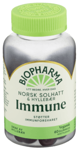 Gummies Immune Solhatt og Hyllebær 60stk Biopharma