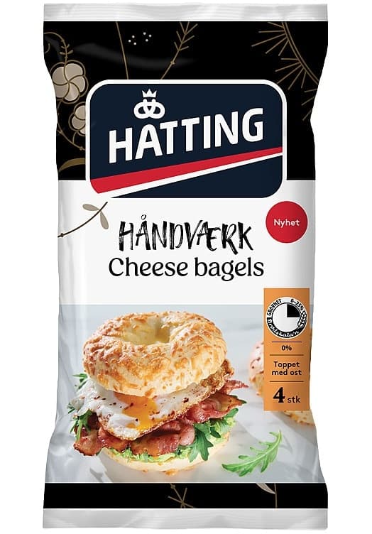Cheese Bagels 85gx4stk Hatting 340 g