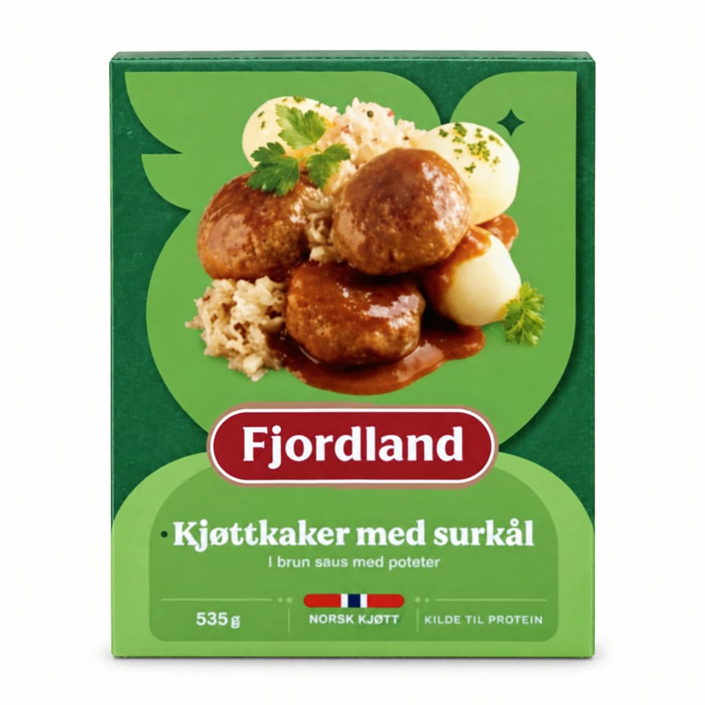 Fjordland Kjøttkaker med Surkål 535g