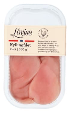 Kyllingfilet 2stk 360g Lovise