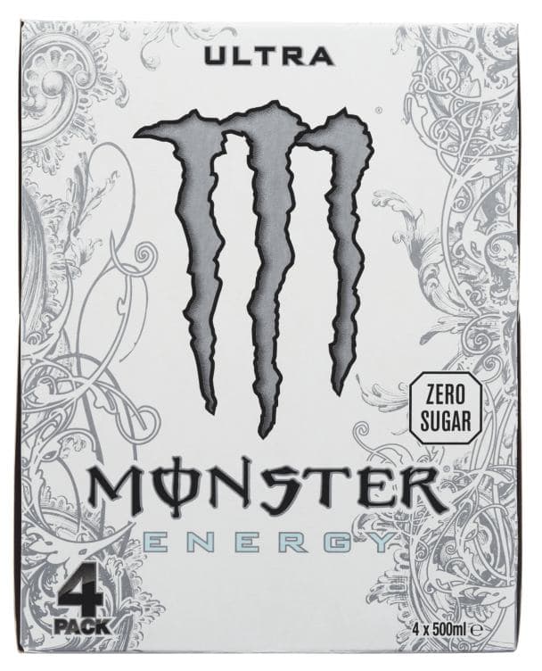 Monster Ultra White 0,5lx4 boks