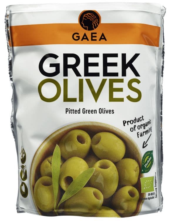 Oliven Grønne u/Sten Økologisk 150g Gaea