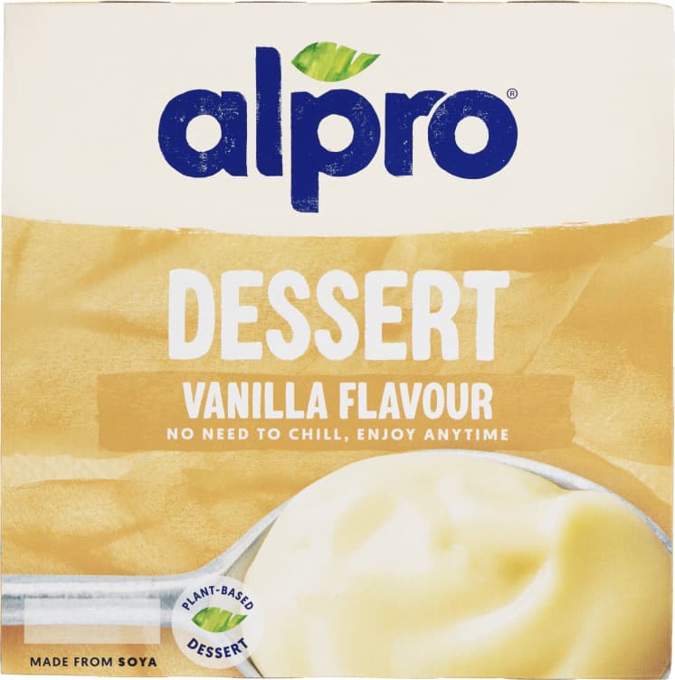 Soyadessert Vanilje 4x125g Alpro 500 g