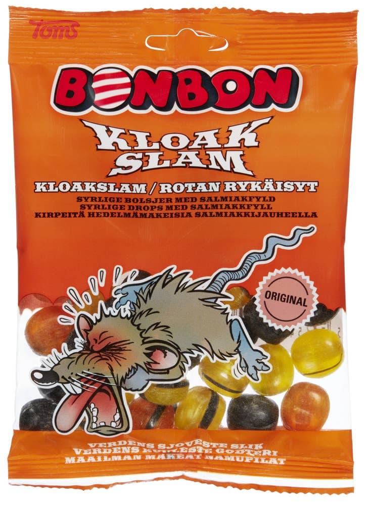 Kloakslam Salmiakk 125g Toms