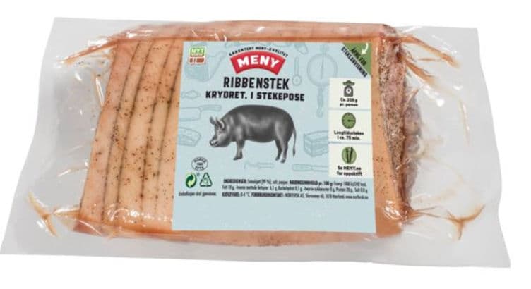 Svin Ribbenstek Krydret i Stekepose ca 1,3kg Meny