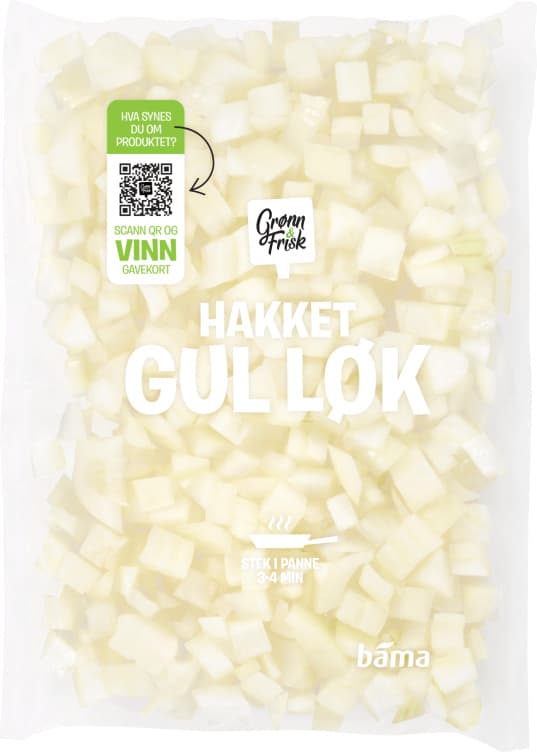 Gul Løk Hakket 170g Grønn&Frisk