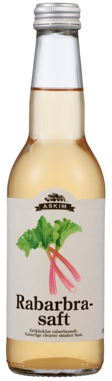 Rabarbrasaft Drikkeklar 0,33l Askim