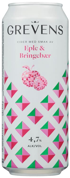 Grevens Cider Eple&Bringebær 0,5l boks