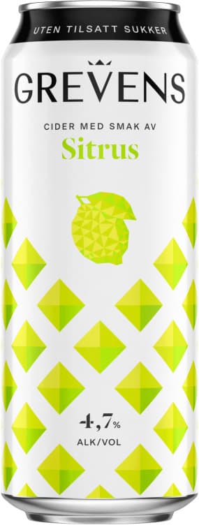 Grevens Cider Sitrus 0,5l boks