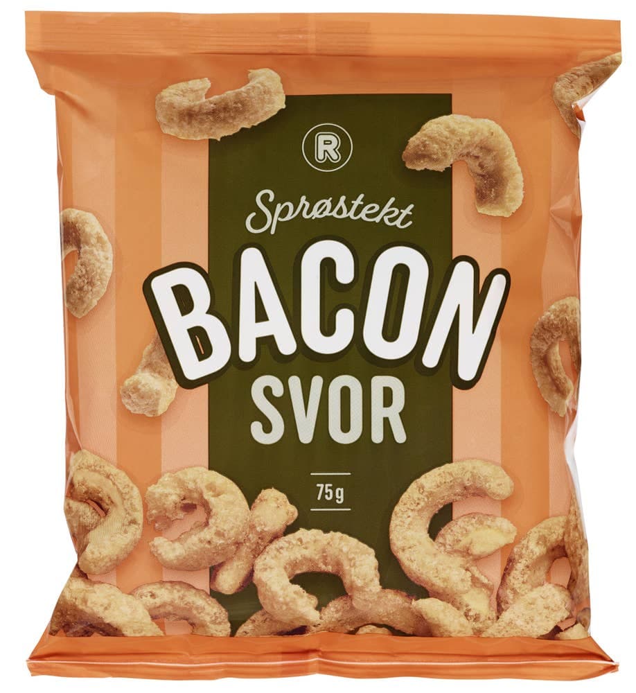 Sprøstekt baconsvor 75 g