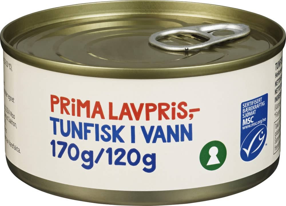 Tunfisk i Vann MSC 170g Prima