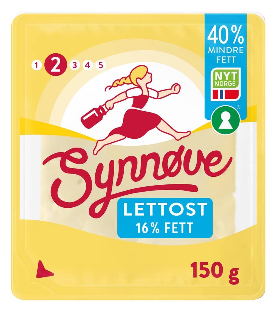 Lett gulost skivet 16% fett, 150 g