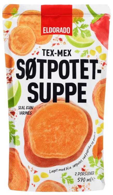 Søtpotetsuppe Tex-Mex 570ml Eldorado