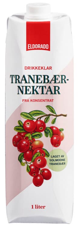 Tranebærnektar 1l Eldorado