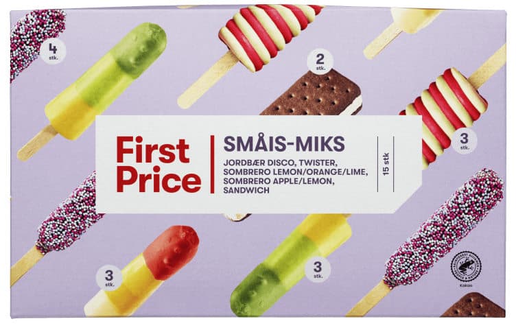 Småis Miks 15stk Ass First Price