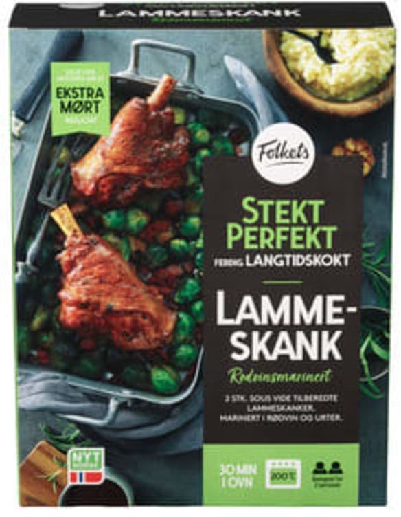 Lammeskank Rødvinsmarinert Ca750g Folkets 750 g