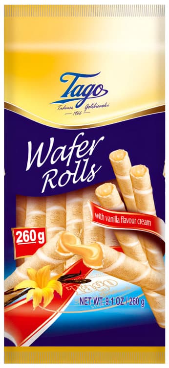 Vaffelrull m/Vaniljekrem 260g Tago 260 g