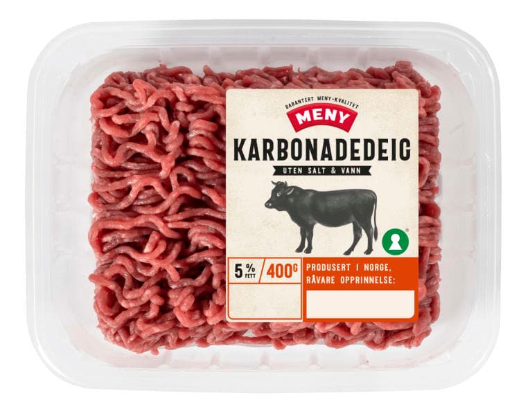 Karbonadedeig 5% u/Salt og Vann 400g Meny 400 g