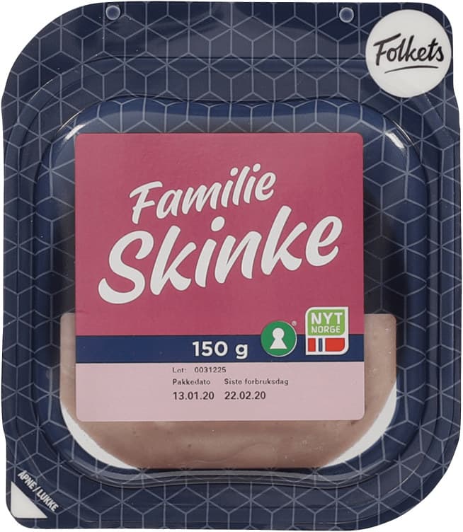Familieskinke 150g Folkets 150 g