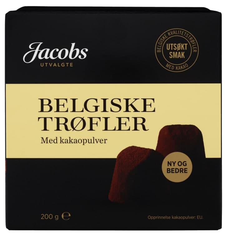 Belgiske Trøfler Kakao 200g Jacobs Utvalgte 200 g