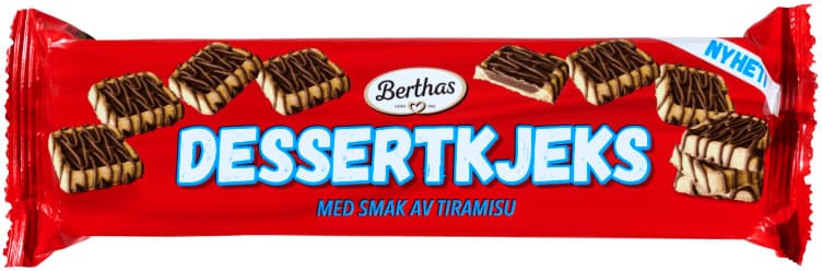 Dessertkjeks m/Sjokoladekrem 102g Berthas 102 g