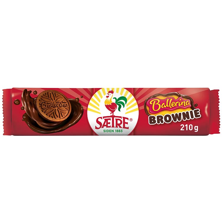 Ballerina Kjeks Brownie 210g Sætre 210 g