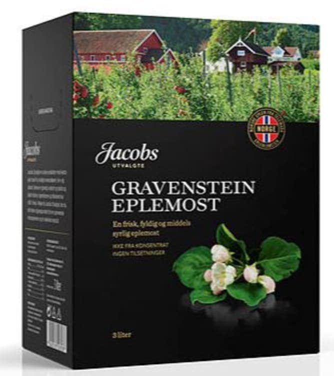 Eplemost Gravenstein 3l Bib Jacobs 3000 ml