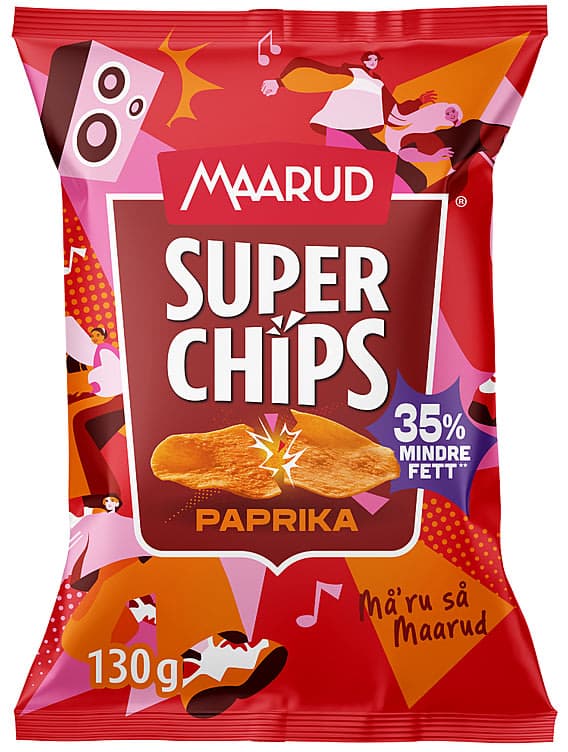 Superchips Paprika 130g Maarud 130 g
