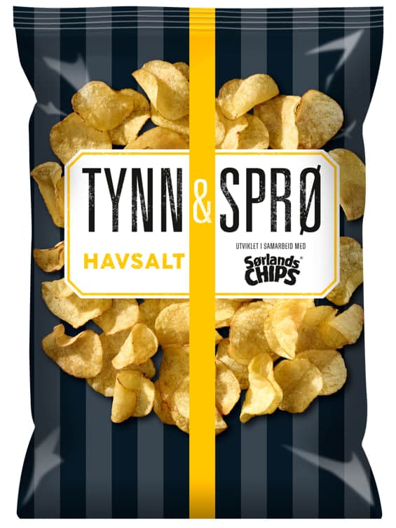 Tynn&Sprø Chips Havsalt 150g Sørlandschips 150 g