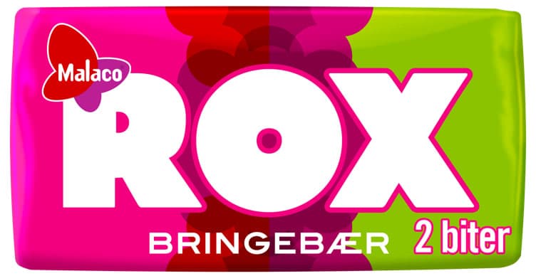 Rox Karamell Bringebær/Sitron 2bit 14,5g 14,5 g