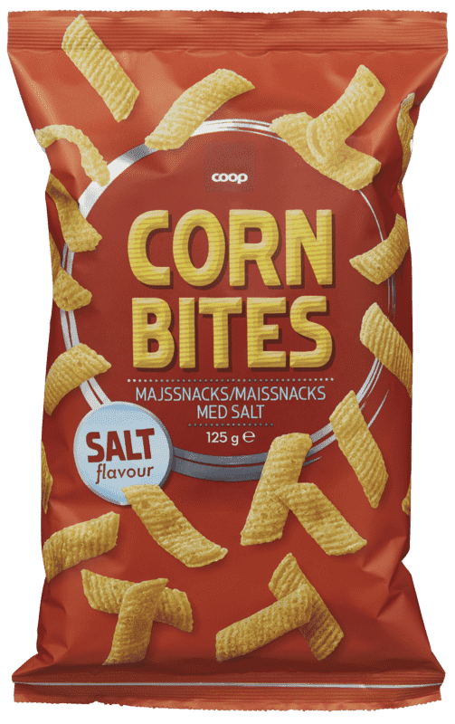 Coop Corn Snacks With Salt 125g 125 g