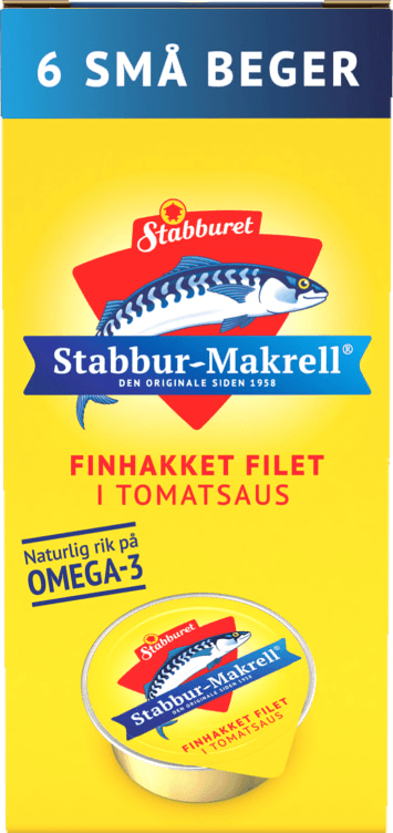 Stabbur-Makrell Porsjon 6x22g Stabburet