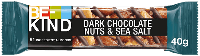 Be-kind nøttebar choco nuts & seasalt og milk & white chocnut