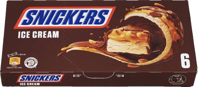 Snickers-is 6 stk, 301,8 ml