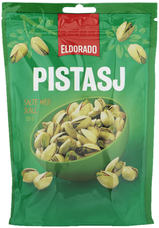 Pistasj Nøtter Salte m/Skall 150g Eldorado