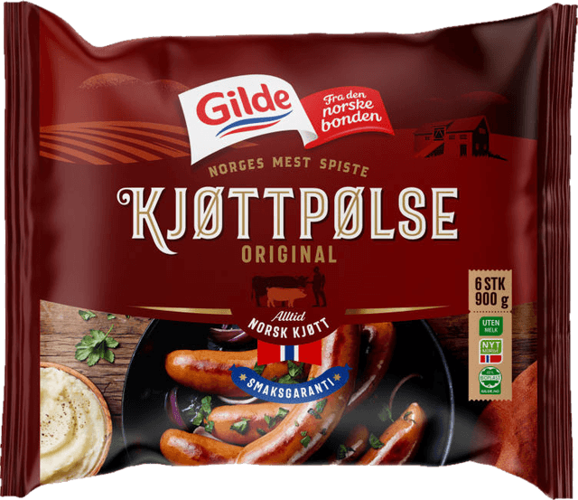 Kjøttpølse Original 900g Gilde