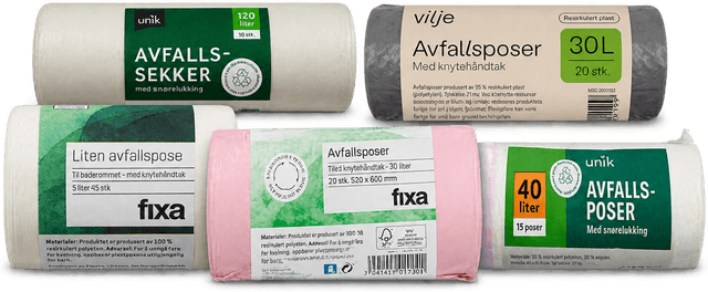 Avfallsposer 30l 20stk Fixa