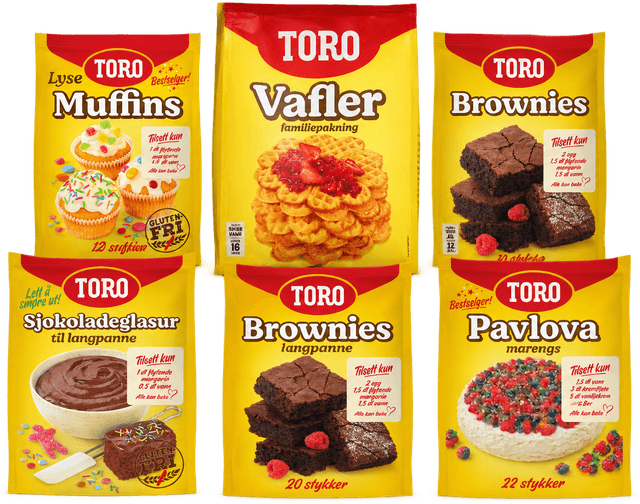 40 % på Toro bakemixer