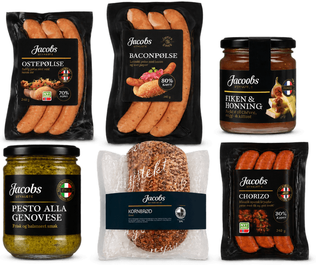 Baconpølse 80% 240g A.Idsøe/Jacobs Utvalgte