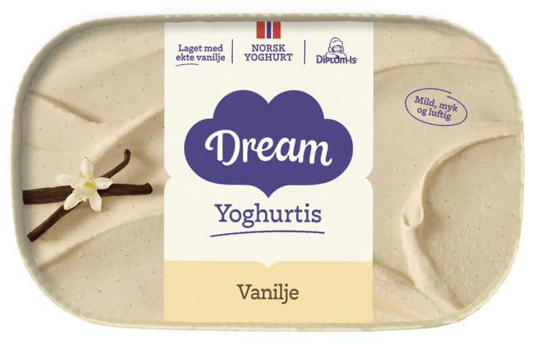 Dream Yoghurtis Vanilje Diplom-Is 640ml