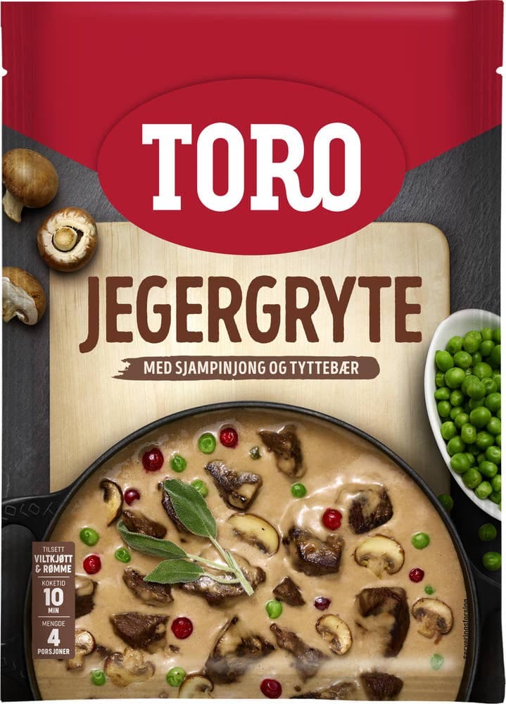 Toro Jegergryte Sjampinjong og Tyttebær 106g